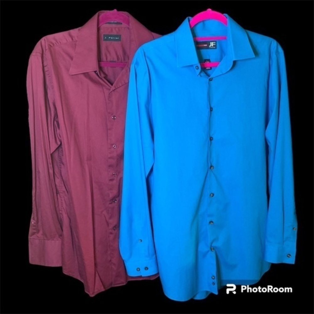 Y2K - 2 Men’s J. Ferrar dress shirts L 16-16.5 34-35